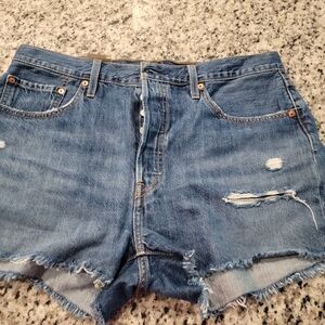 Denim Distressed Women Shorts